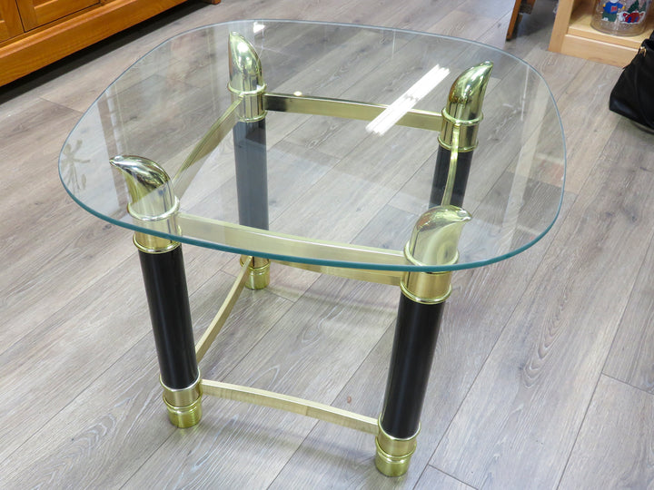Glass Topped End Table