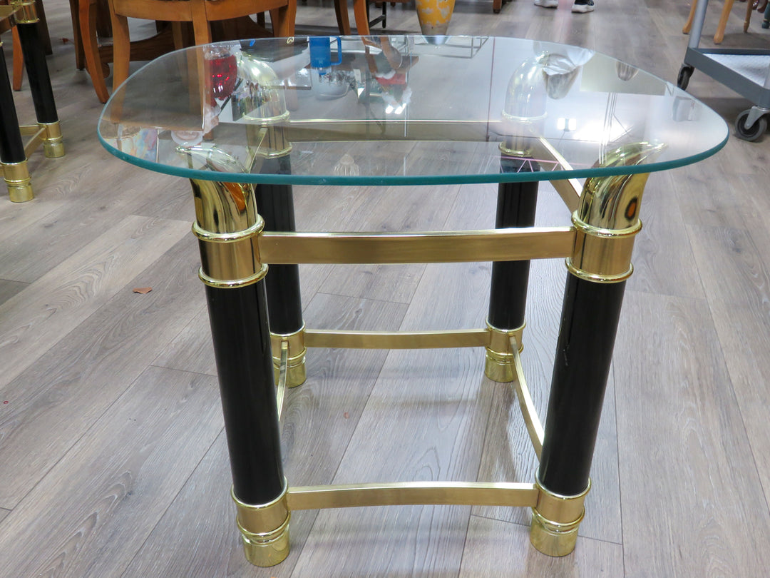 Glass Topped End Table