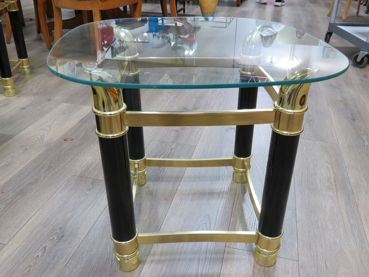 Glass Topped End Table