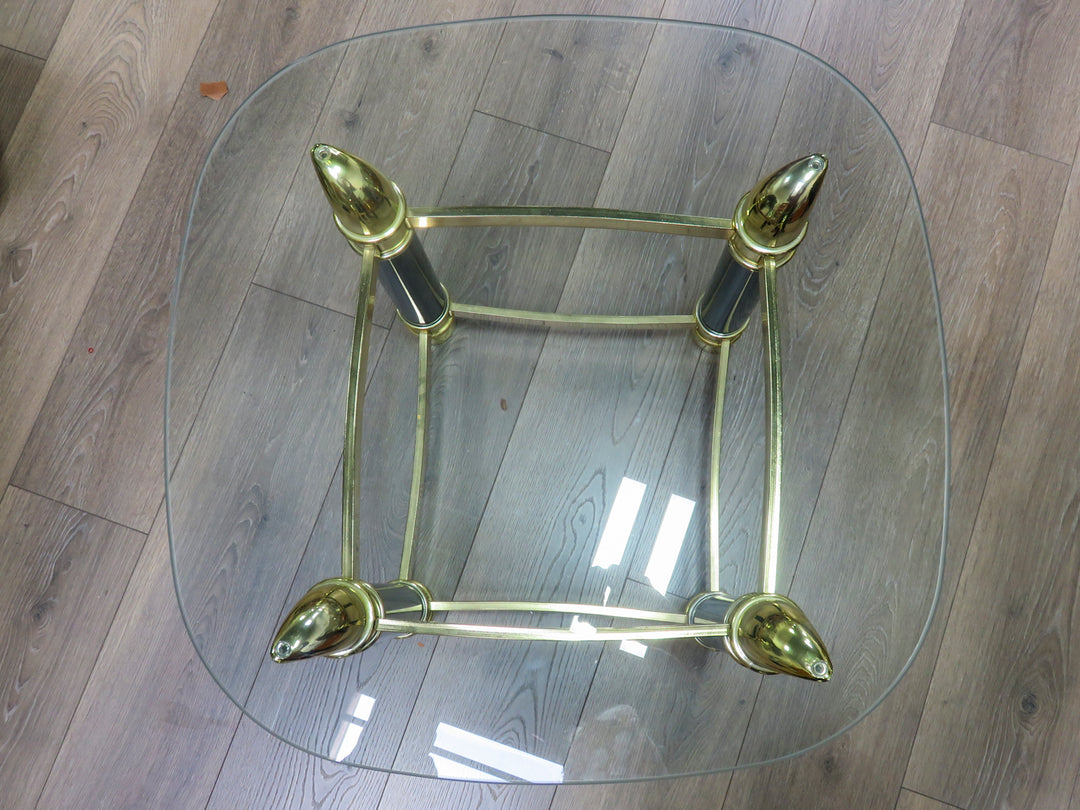Glass Topped End Table
