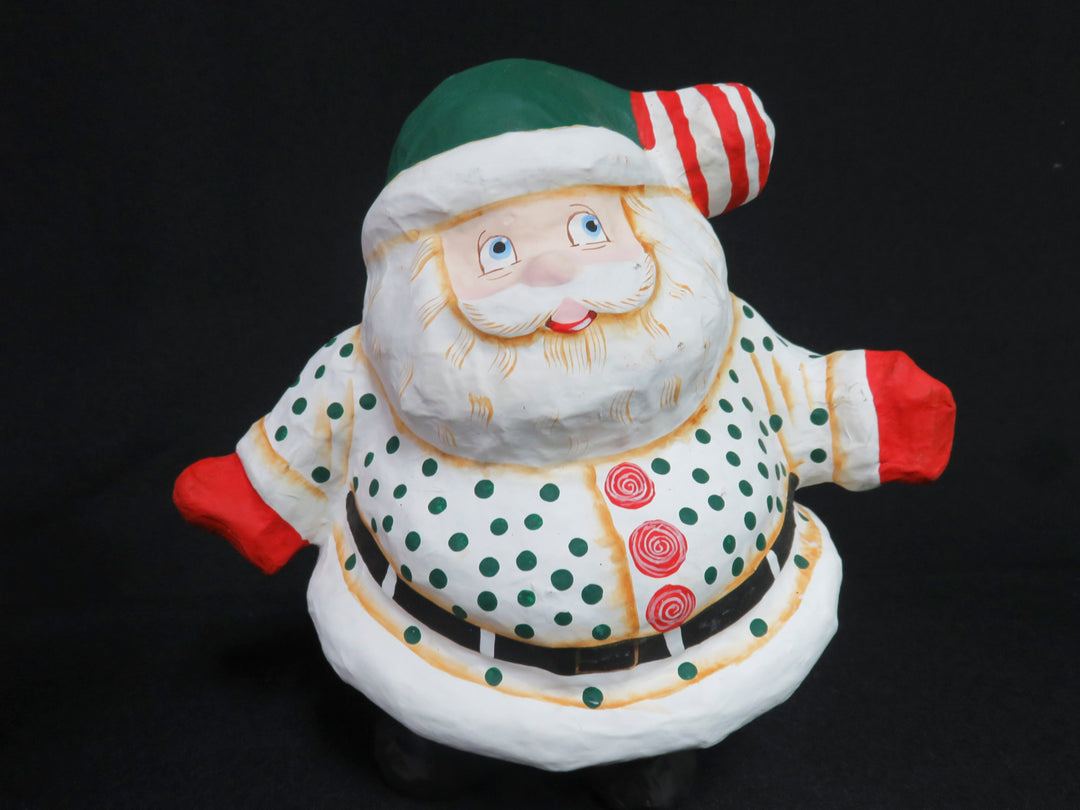 Paper Mache Santas