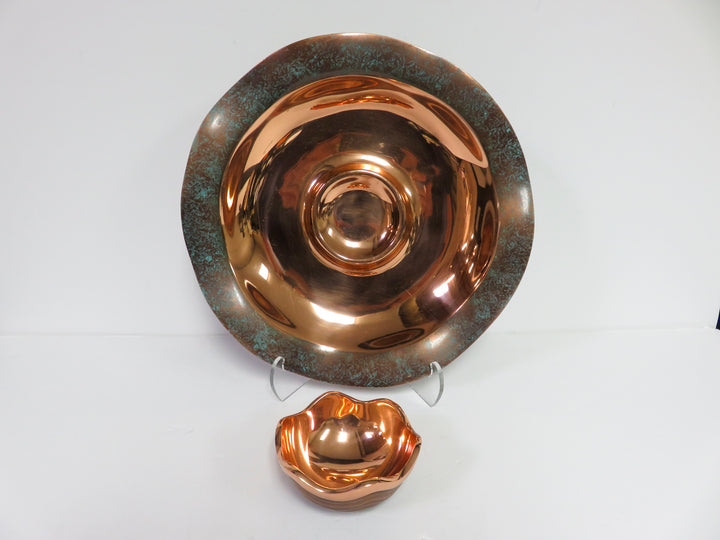 Nambe Copper Canyon Chip & Dip Set