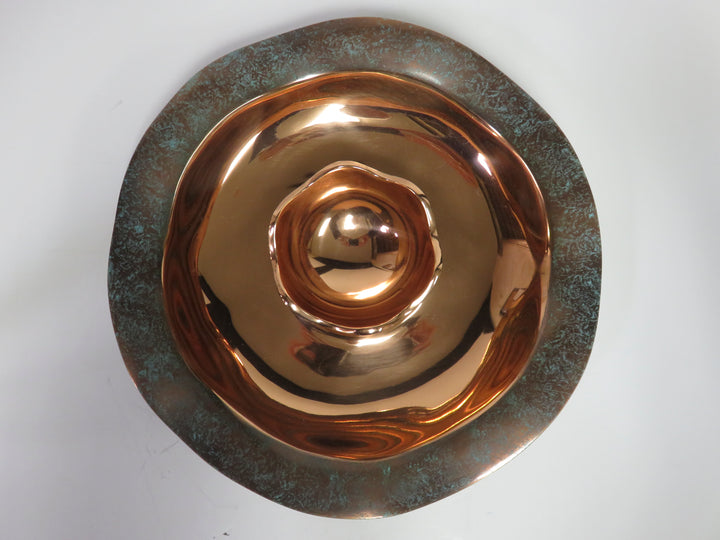 Nambe Copper Canyon Chip & Dip Set
