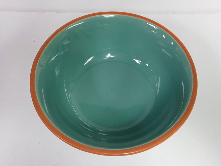 Turquoise Colored Serving Bowl