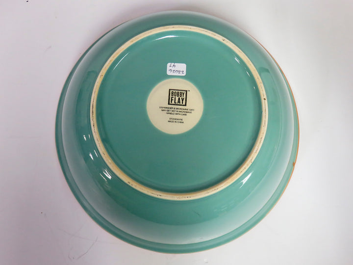 Turquoise Colored Serving Bowl