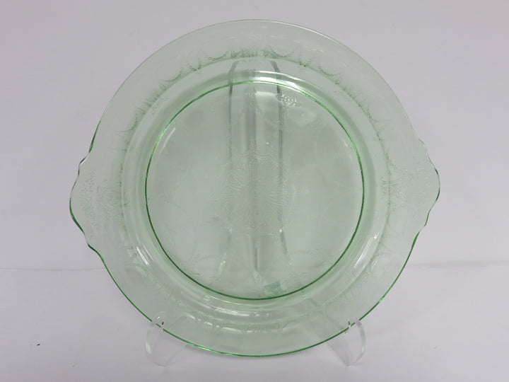Uranium Glass Cake Plate