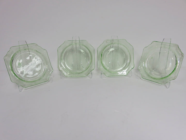 Uranium Glass Appetizer Plates