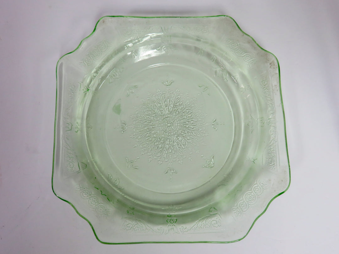 Uranium Glass Appetizer Plates