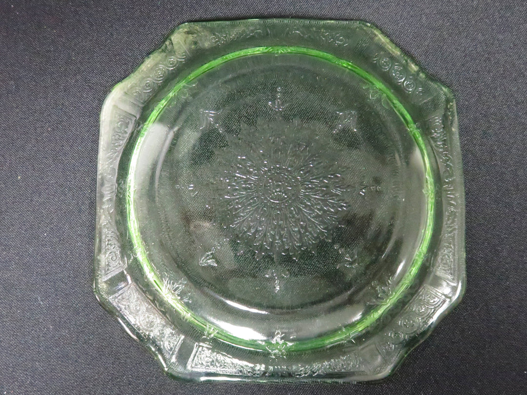 Uranium Glass Appetizer Plates