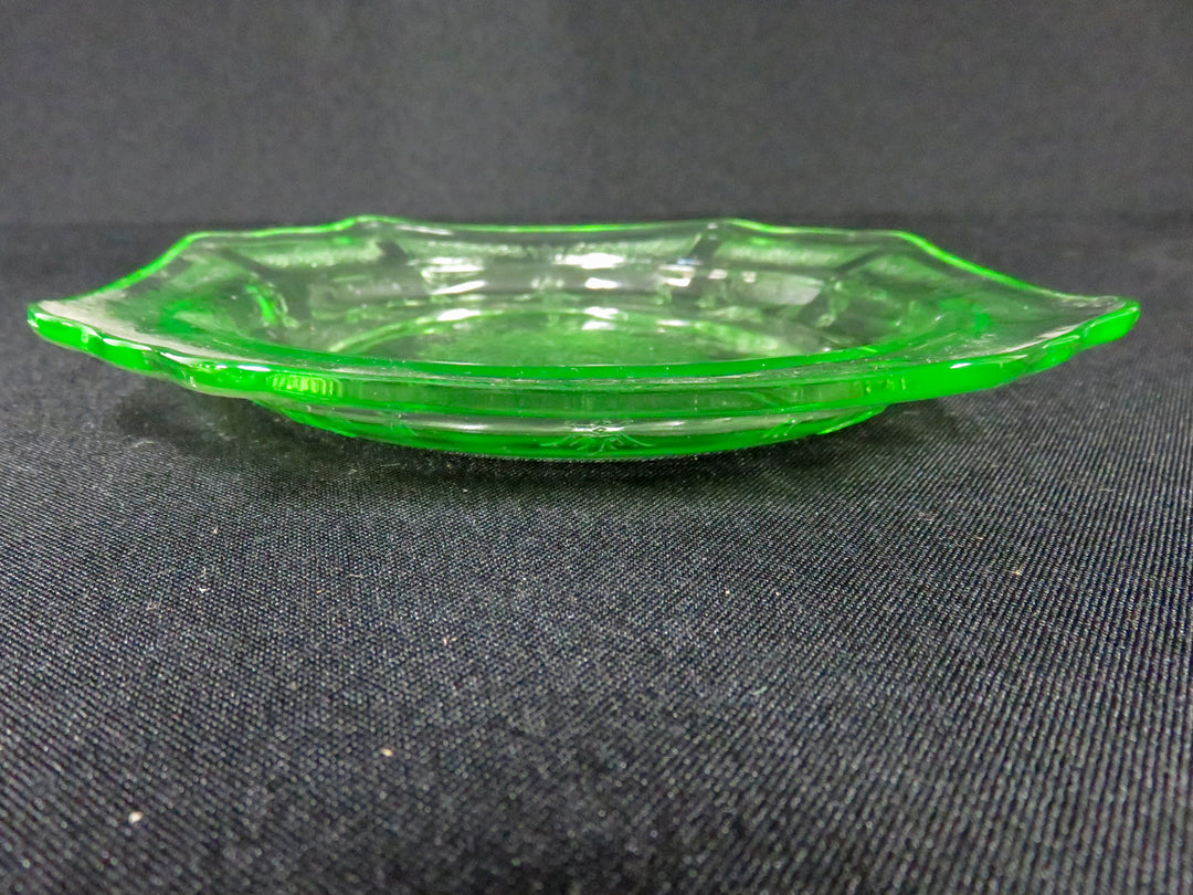 Uranium Glass Appetizer Plates