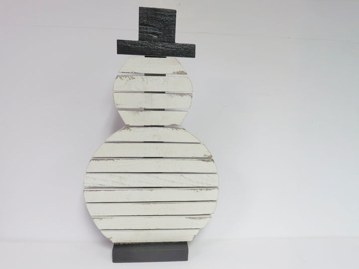 Pair Slat Snowmen