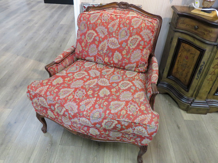 Taylor & King Red Bergere Chair