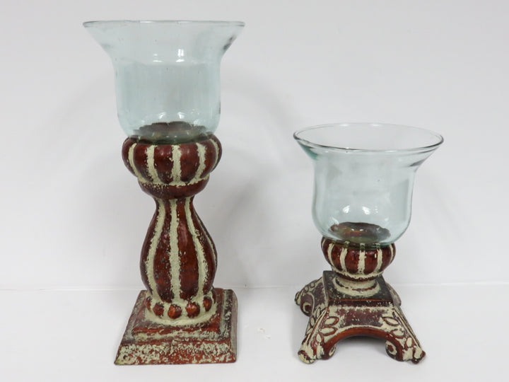 Pillar & Glass Candleholders