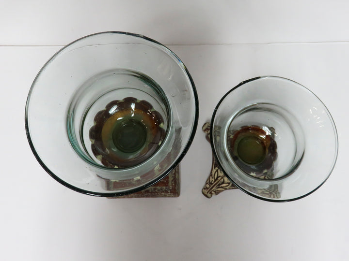 Pillar & Glass Candleholders