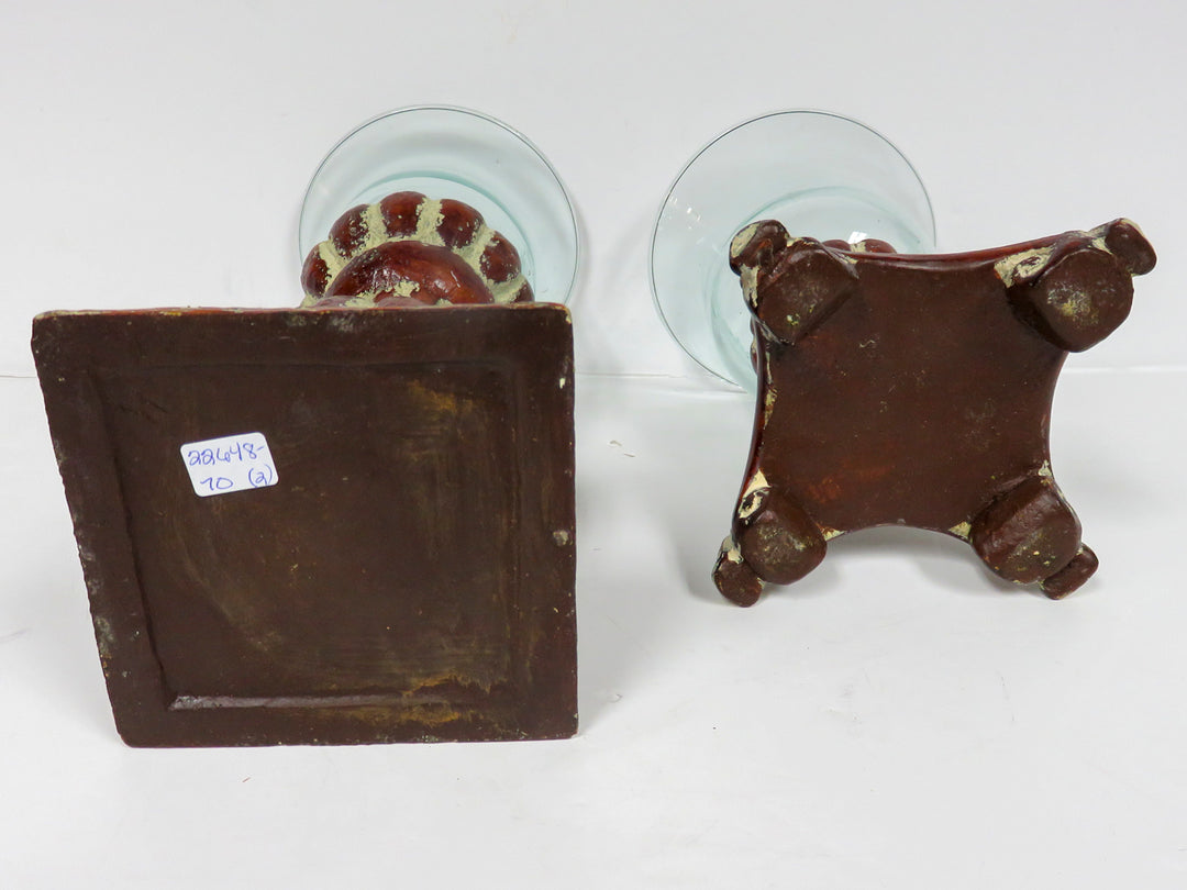 Pillar & Glass Candleholders