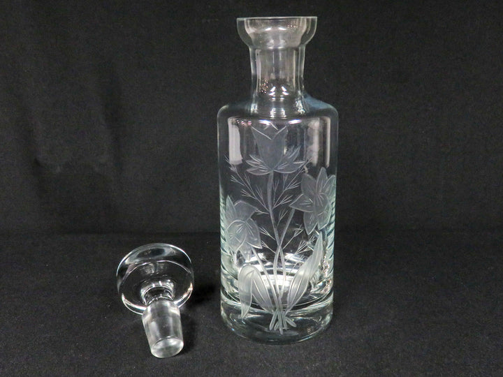 Glass Daffodil Decanter