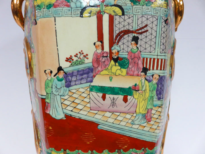 Famille Rose Floor Ginger Jar