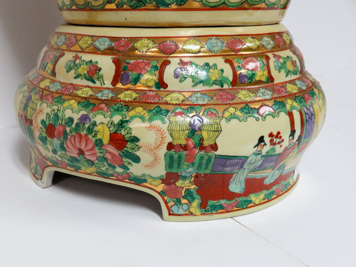 Famille Rose Floor Ginger Jar