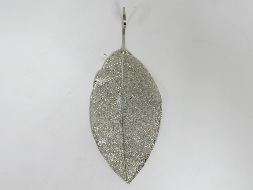 Pottery Barn Silver Leaf Ornaments