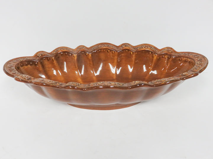 Oval Server on Stand