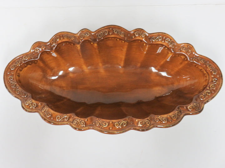 Oval Server on Stand