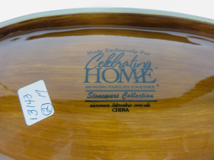 Oval Server on Stand