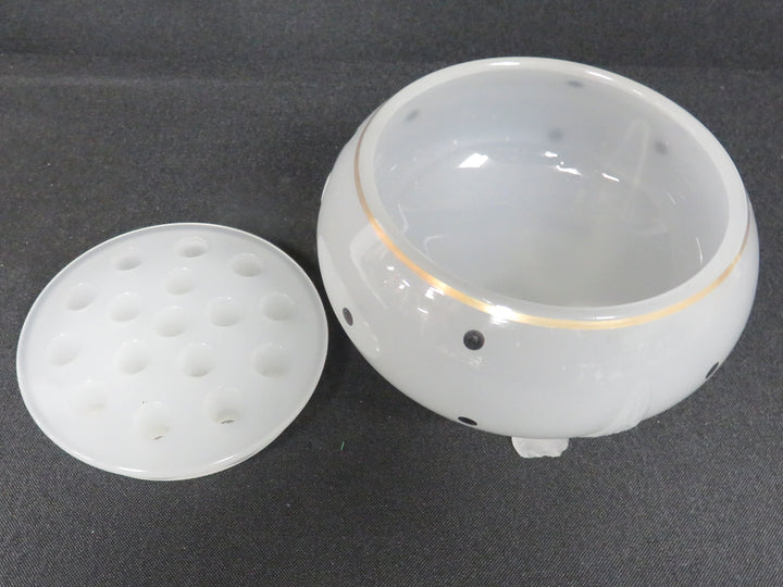 Opalescent Footed Vase