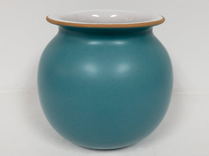 Round Teal Vase