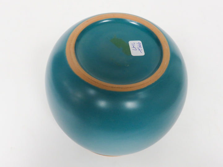 Round Teal Vase