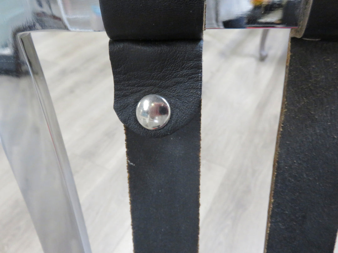 Vintage Black Leather Barcelona Chair