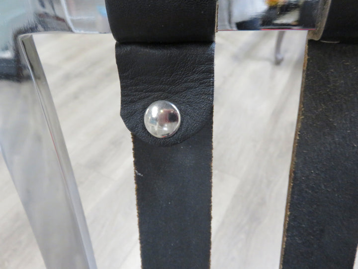 Vintage Black Leather Barcelona Chair