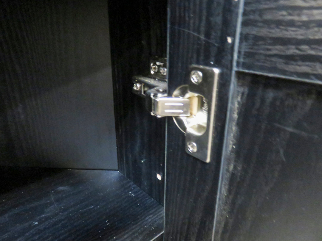 Black Corner Media Cabinet