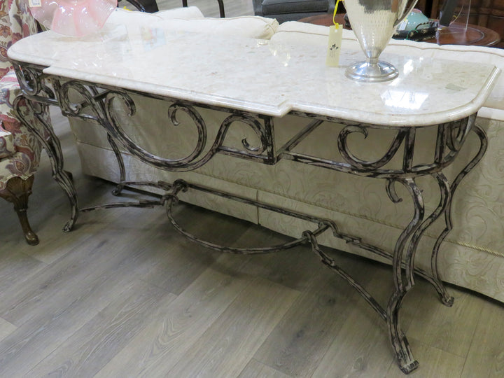 Marble Topped Console Table