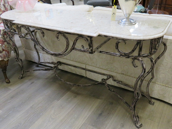 Marble Topped Console Table