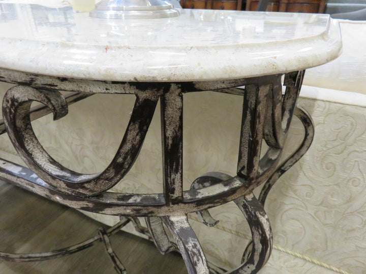Marble Topped Console Table
