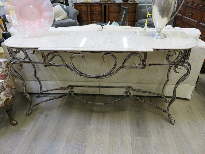 Marble Topped Console Table