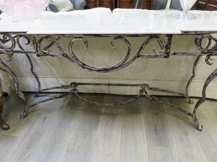 Marble Topped Console Table