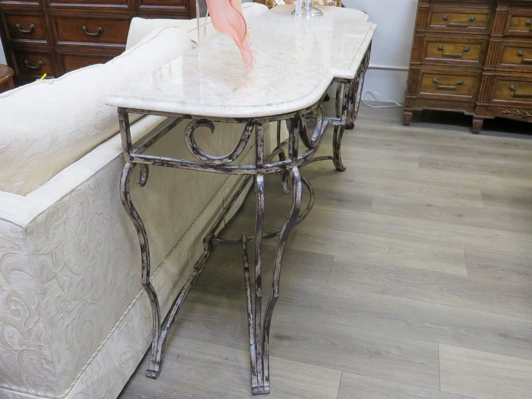 Marble Topped Console Table