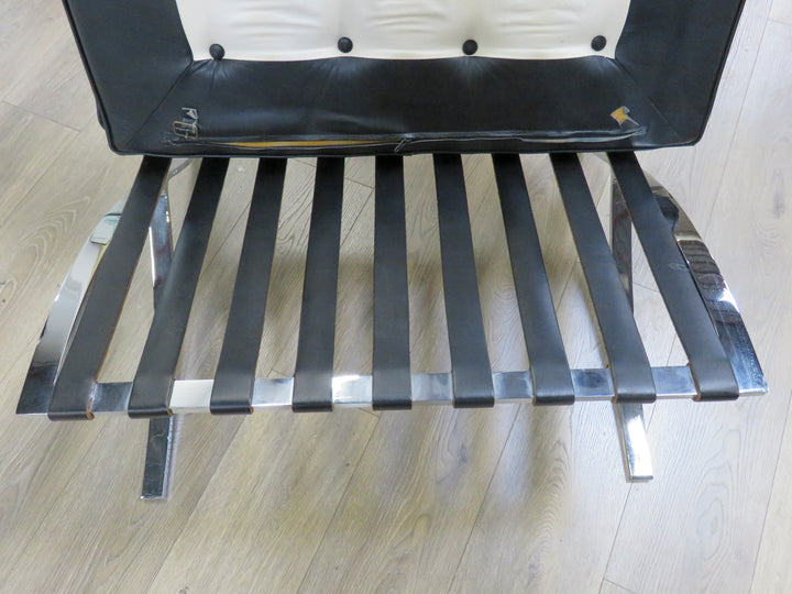 Vintage Black Leather Barcelona Chair