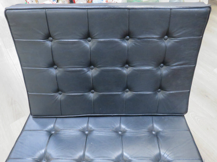 Vintage Black Leather Barcelona Chair
