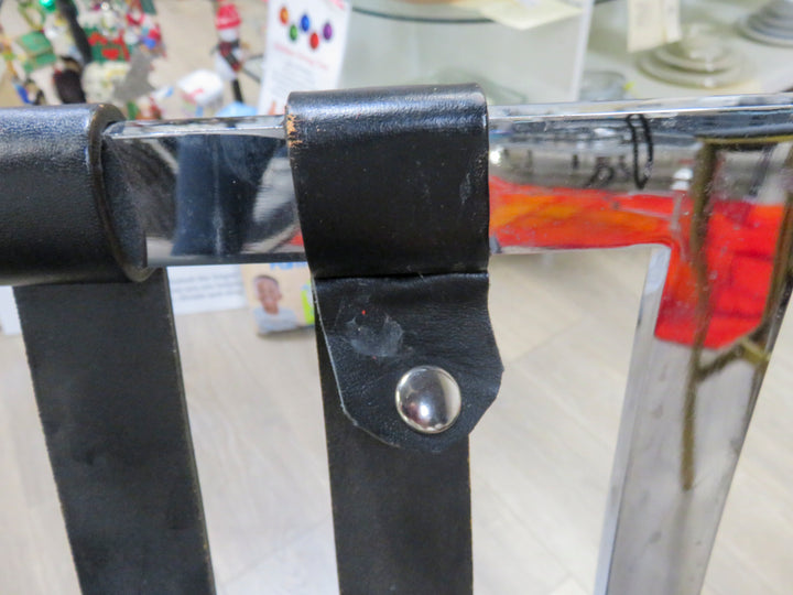 Vintage Black Leather Barcelona Chair