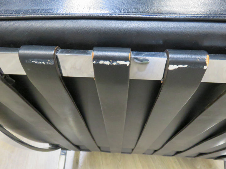 Vintage Black Leather Barcelona Chair