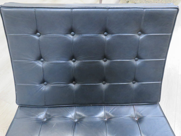 Vintage Black Leather Barcelona Chair