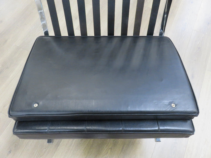 Vintage Black Leather Barcelona Chair