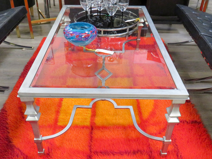 Silver Framed Coffee Table