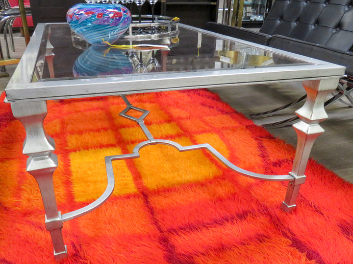 Silver Framed Coffee Table