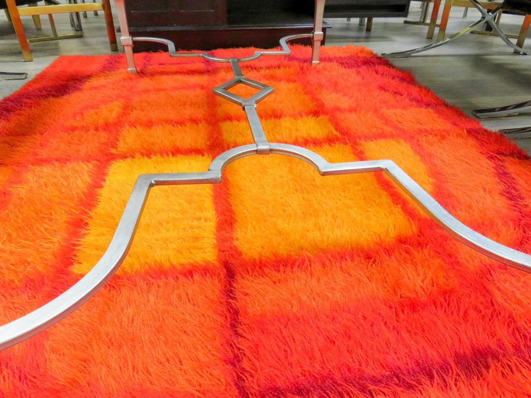 Silver Framed Coffee Table