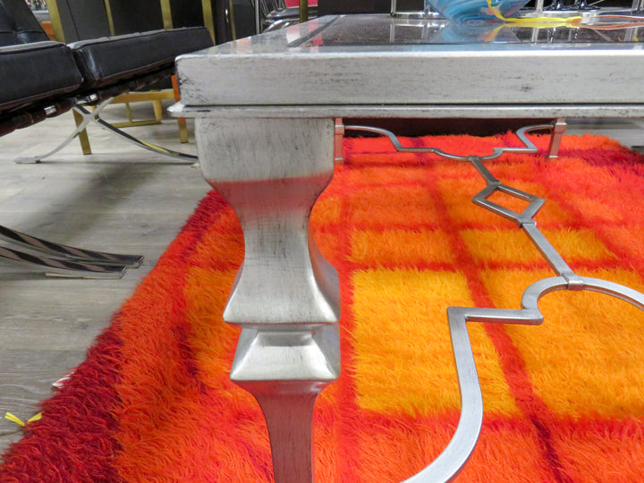 Silver Framed Coffee Table