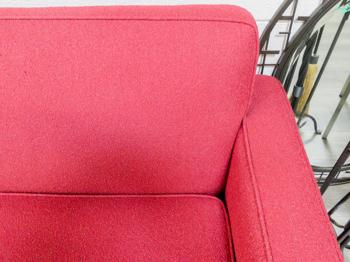 Red Mid-Century Sofa