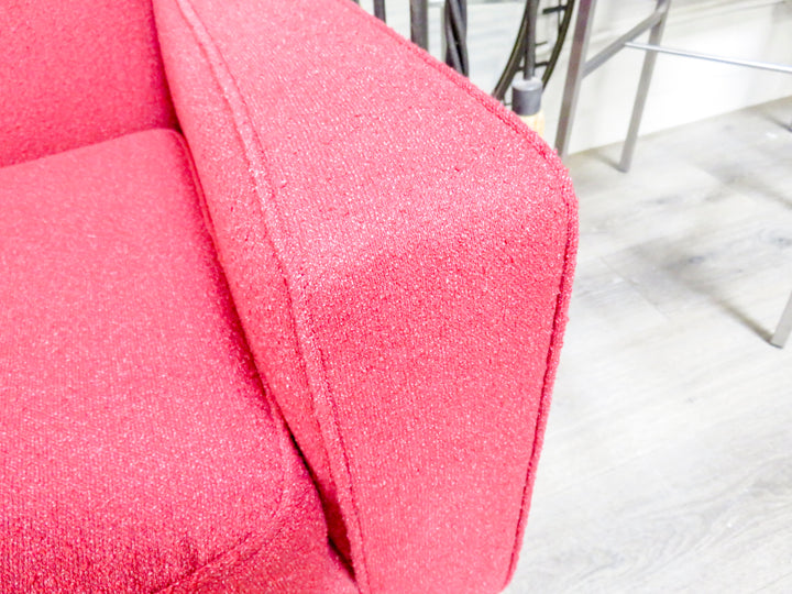 Red Mid-Century Sofa
